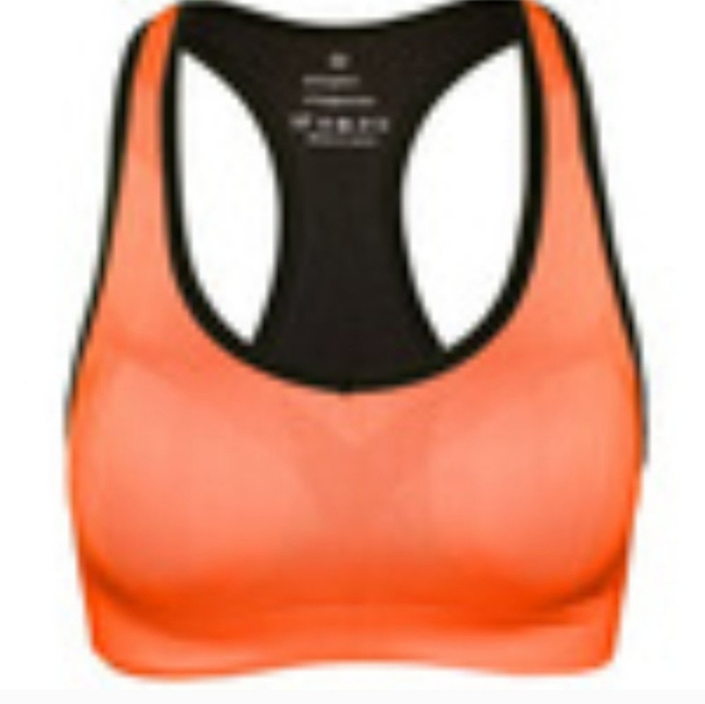 Women's orange High impact sports bra